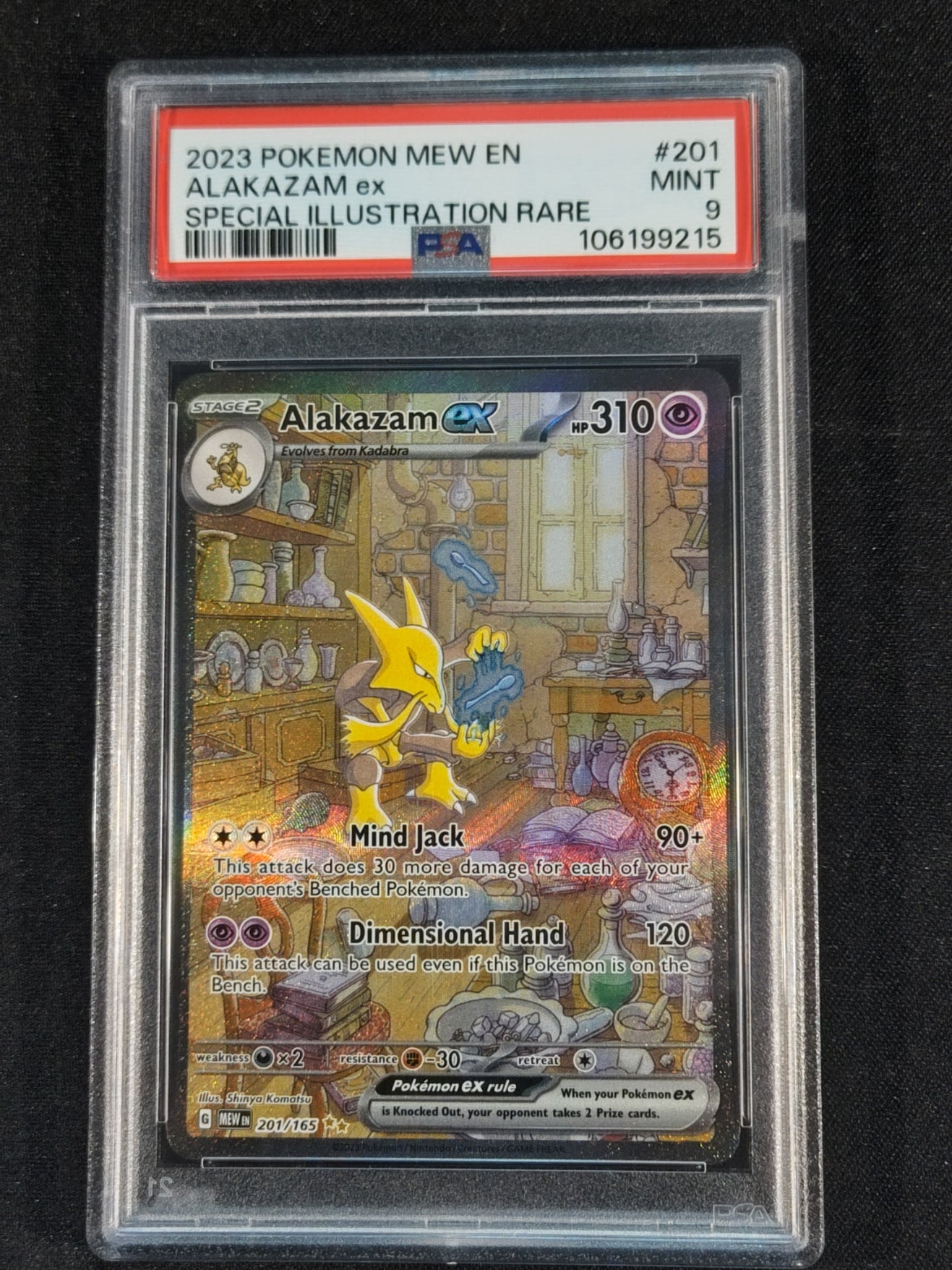 Alakazam ex 201/165 Scarlet & Violet 151 PSA 9