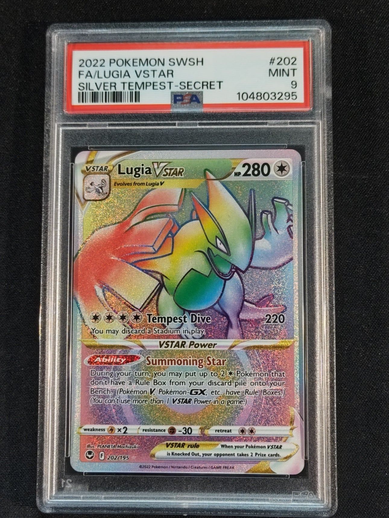 Lugia VSTAR 202/195 Silver Tempest PSA 9