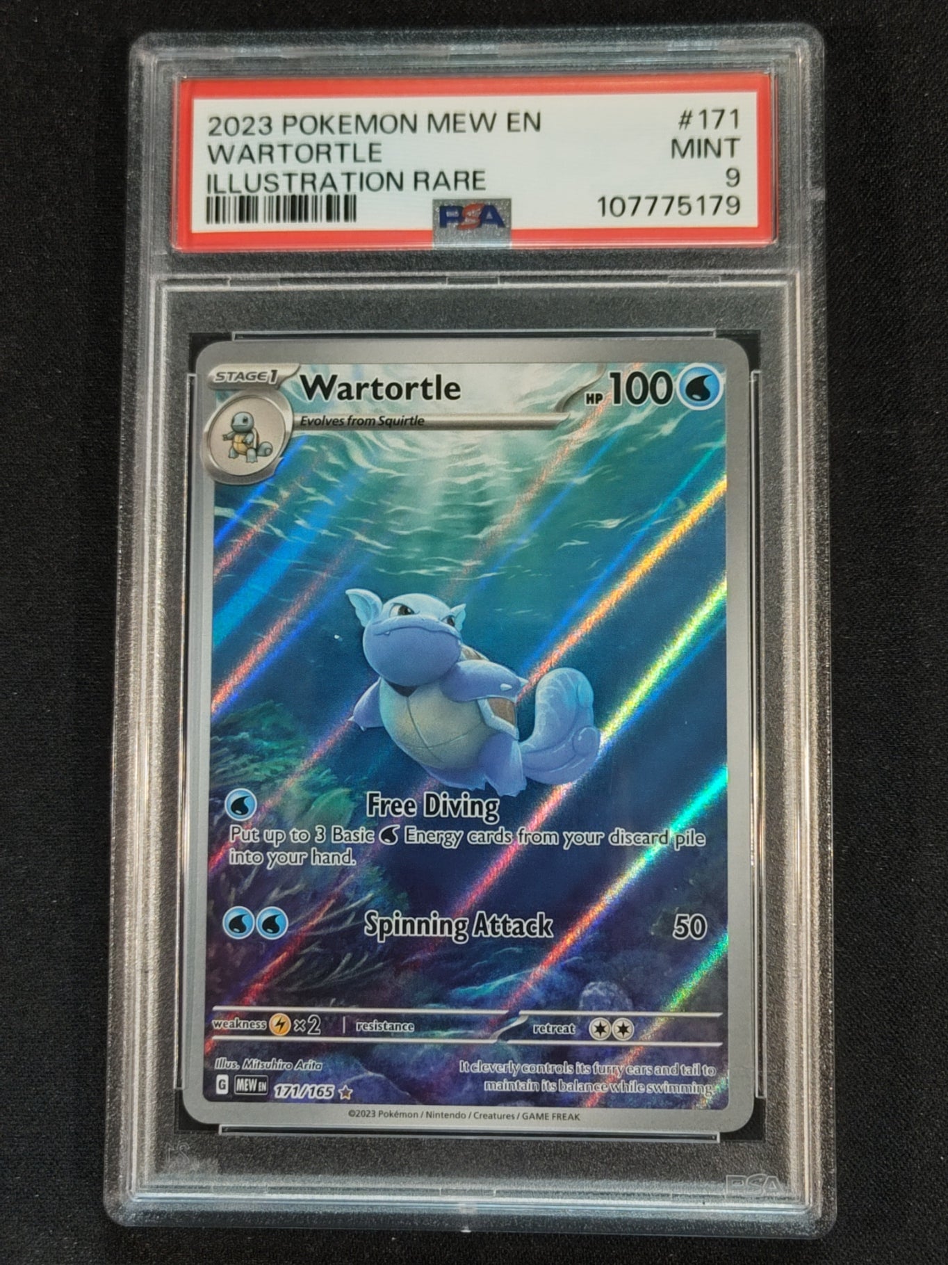 Wartortle 171/165 Scarlet & Violet 151 PSA 9