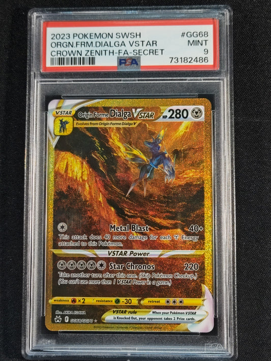 Origin Forme Dialga VSTAR GG68/GG70 Crown Zenith Galarian Gallery PSA 9