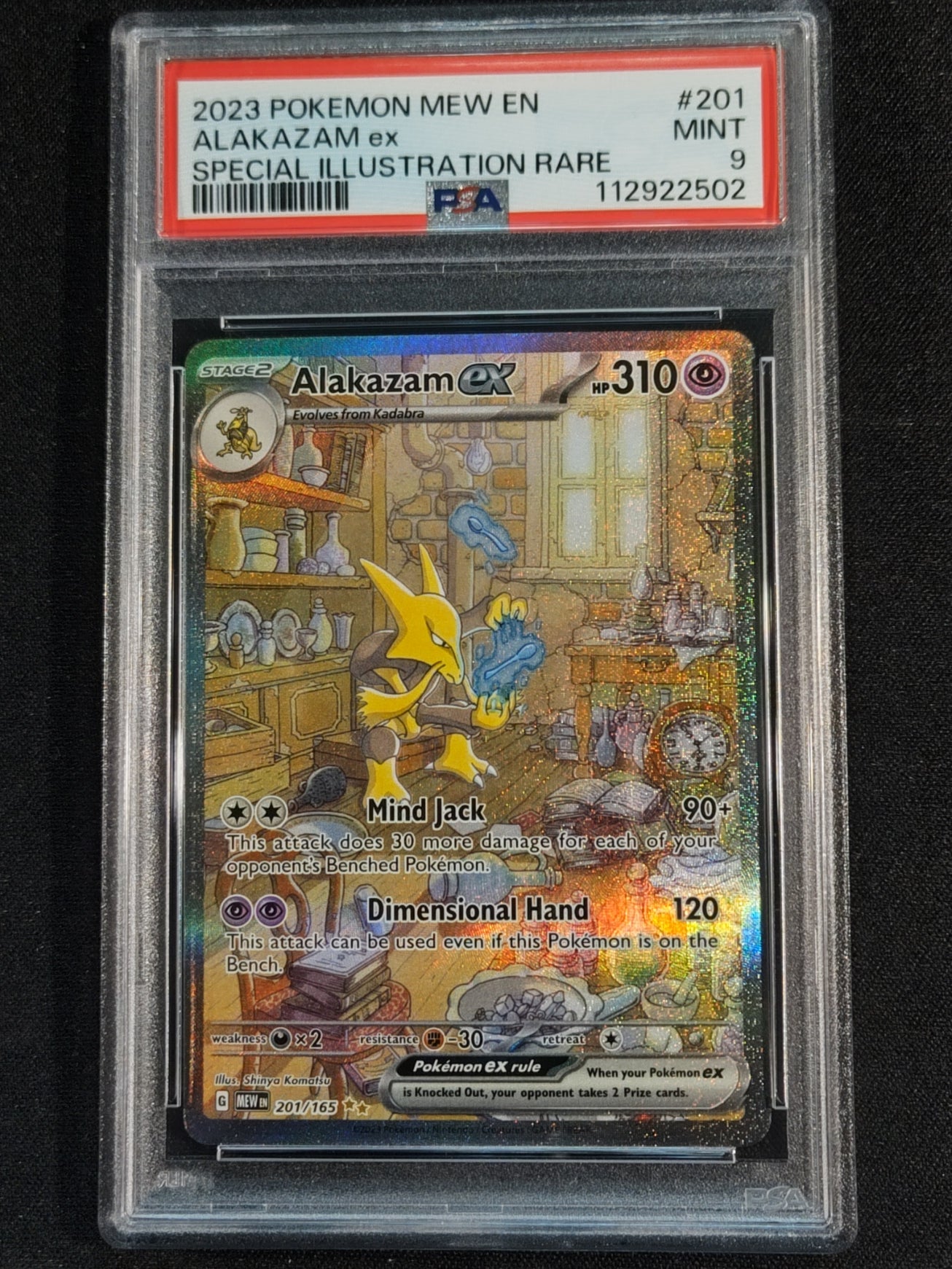 Alakazam ex 201/165 Scarlet & Violet 151 PSA 9