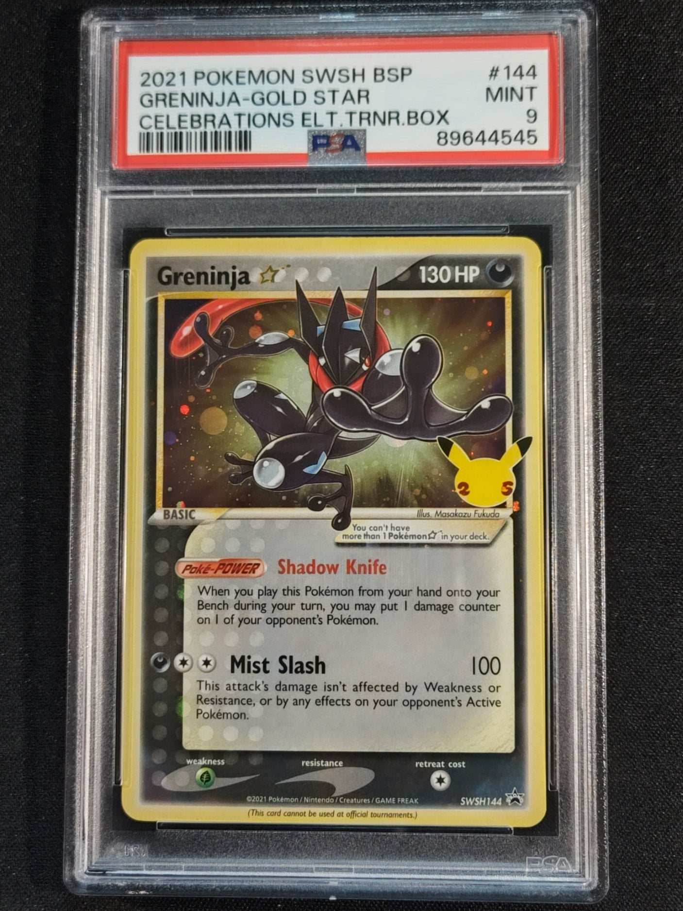 Greninja SWSH144 Sword & Shield Promo PSA 9