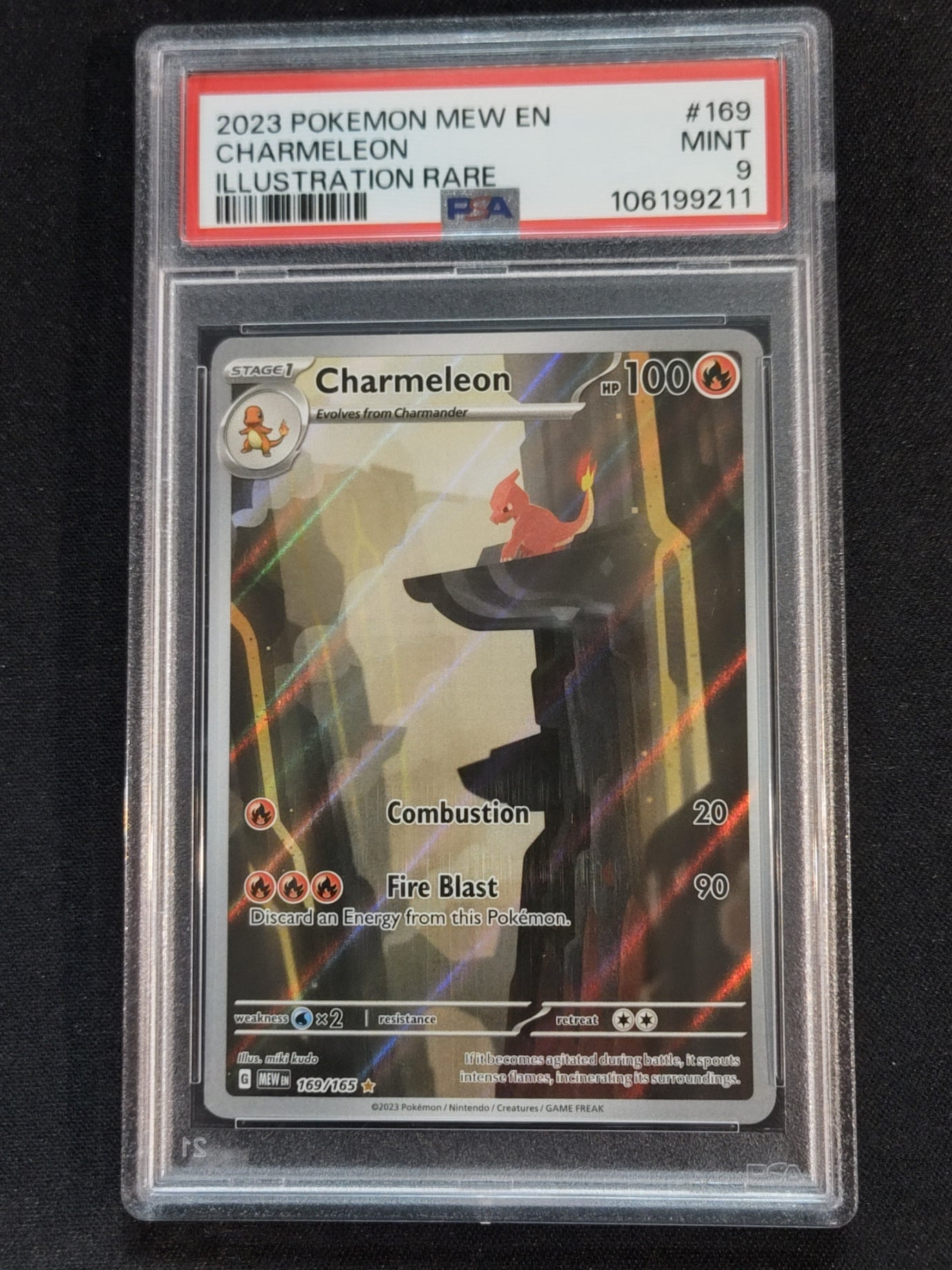 Charmeleon 169/165 Scarlet & Violet 151 PSA 9