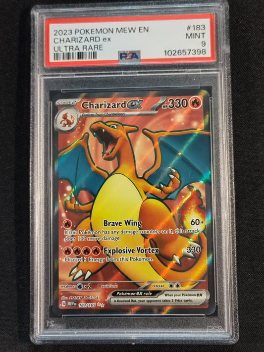 Charizard ex 183/165 Scarlet & Violet 151 PSA 9