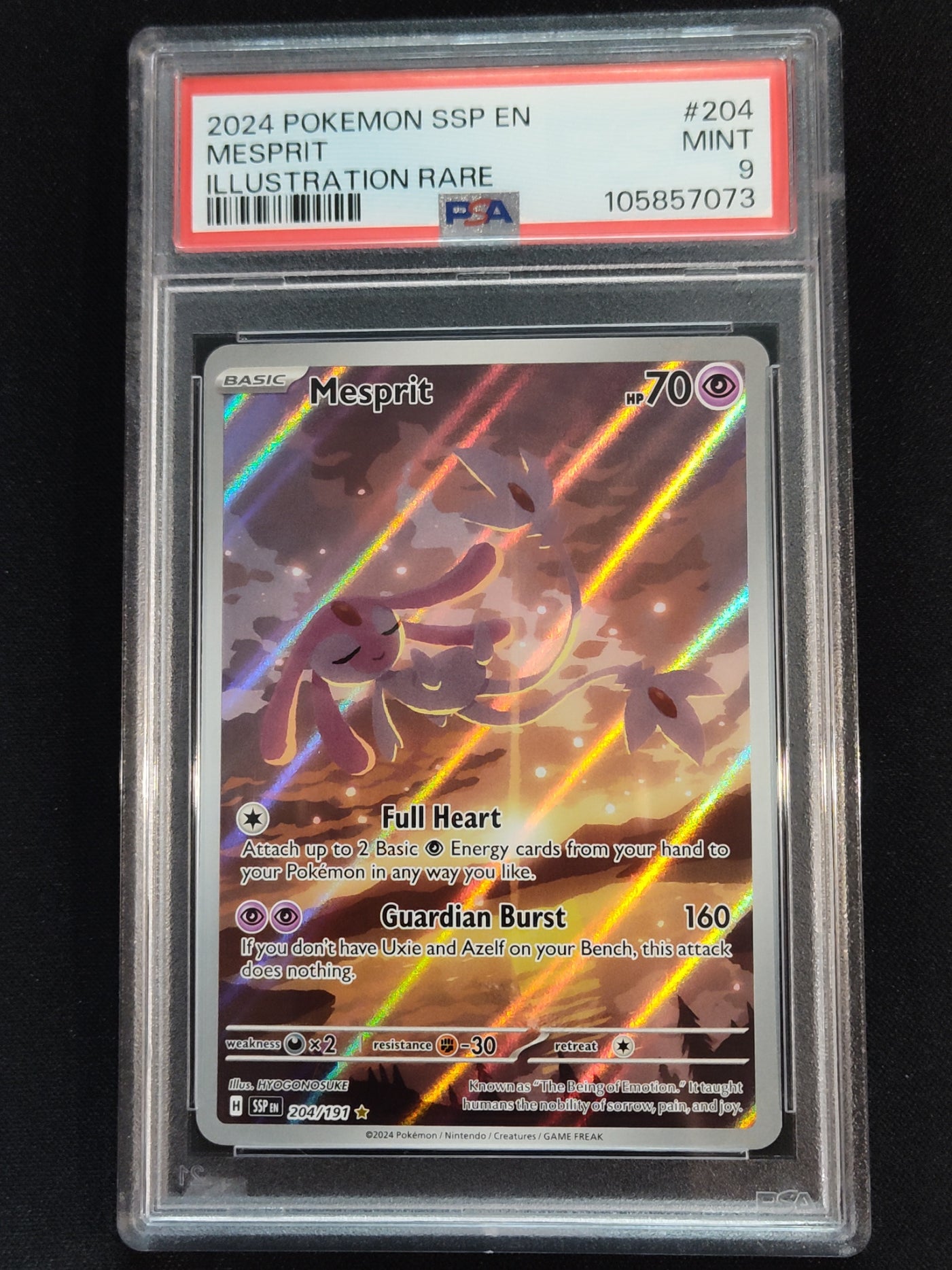 Mesprit 204/191 Surging Sparks PSA 9