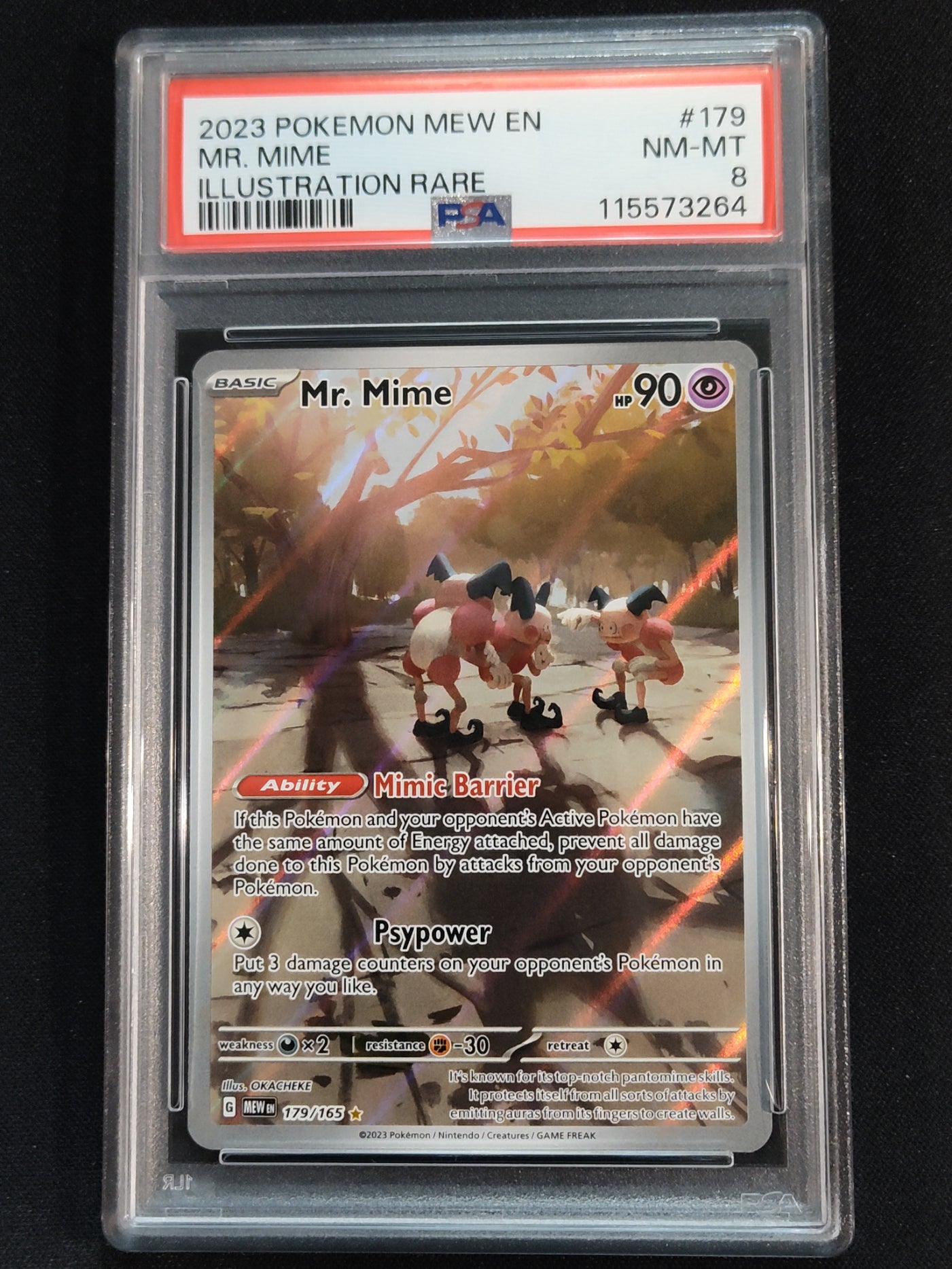 Mr.Mime 179/165 Scarlet & Violet 151 PSA 8
