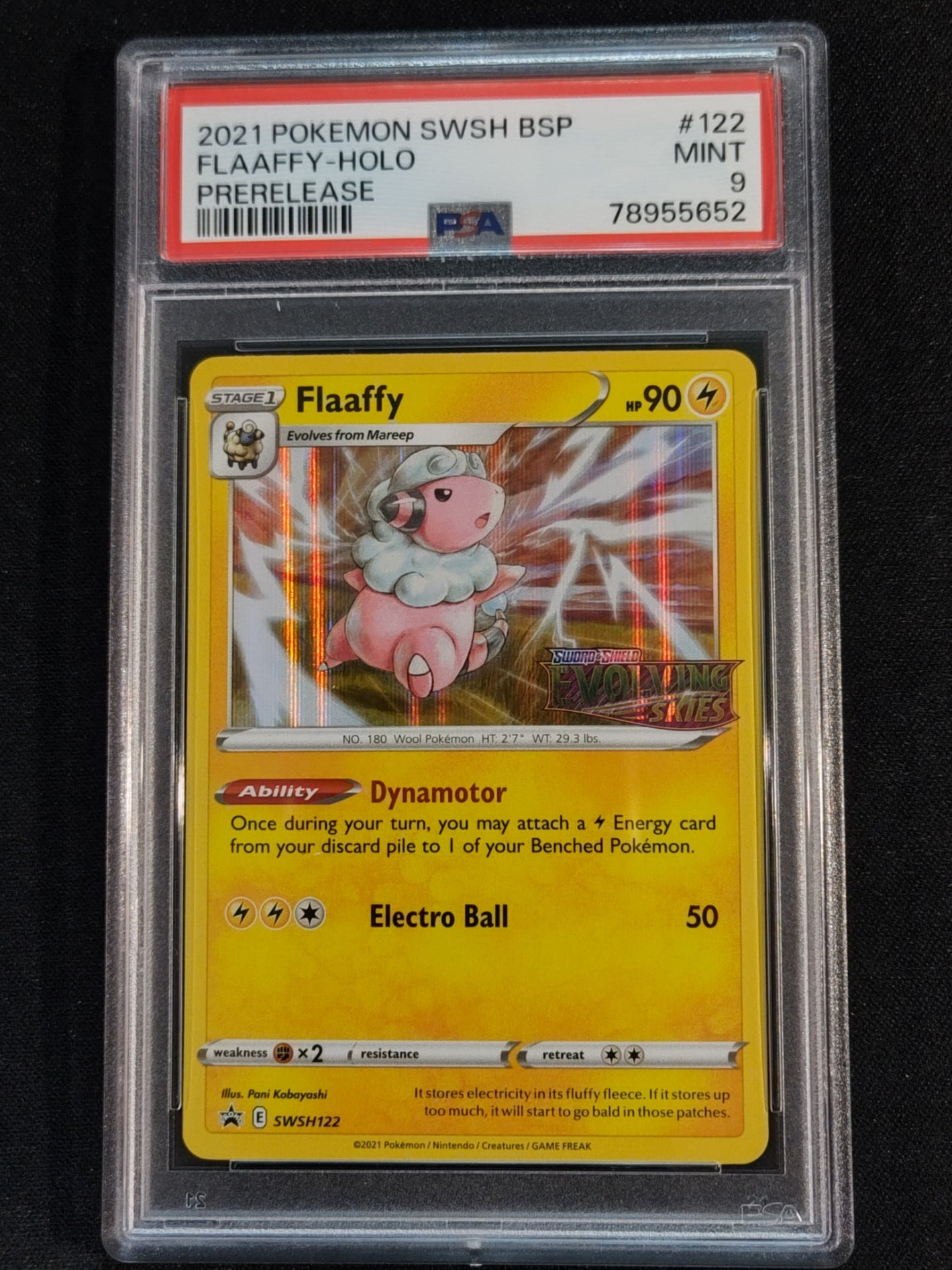 Flaaffy SWSH122 Sword & Shield Promo PSA 9