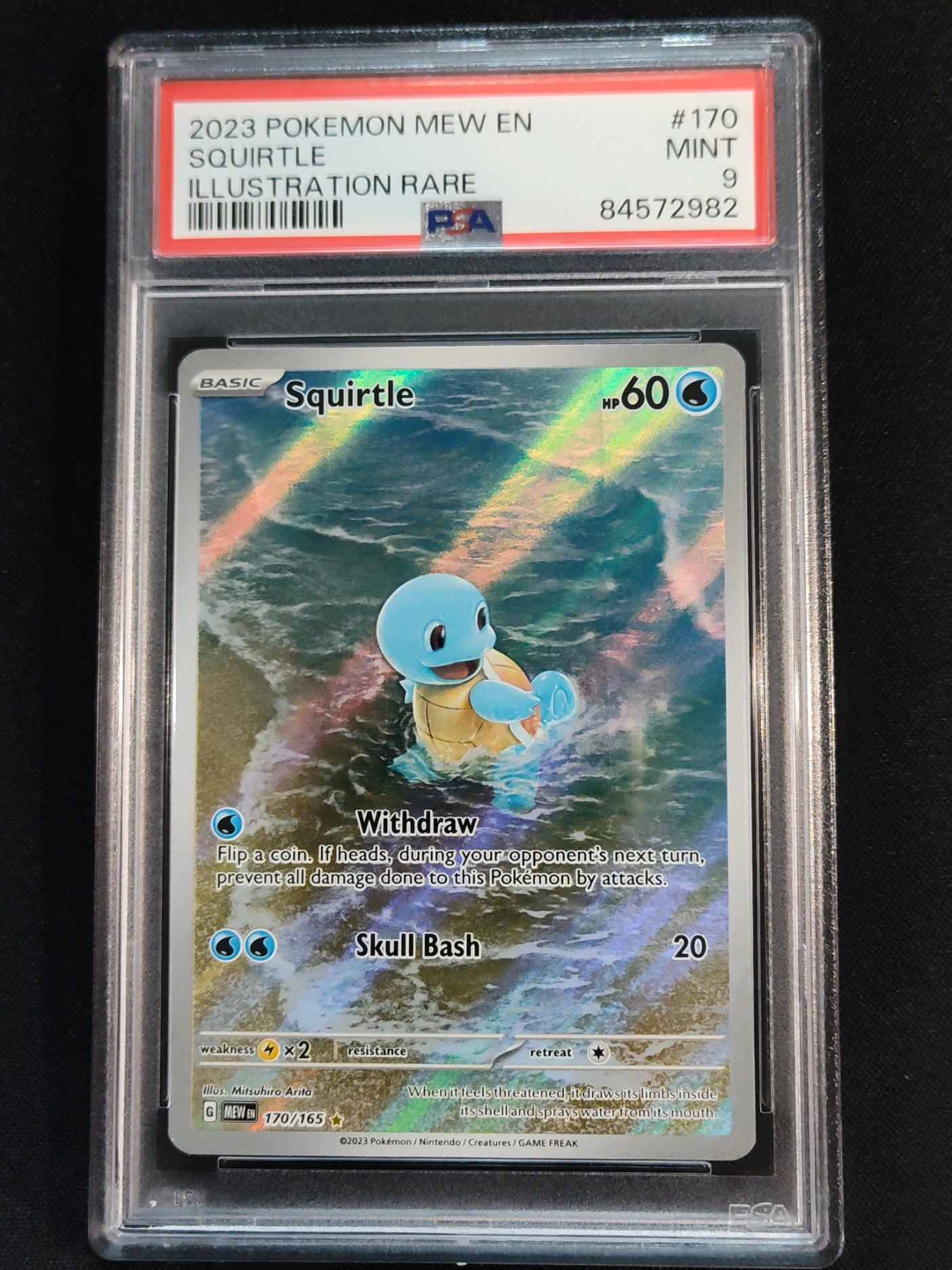 Squirtle 170/165 Scarlet & Violet 151 PSA 9