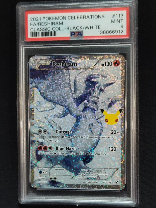 Reshiram 113/114 Celebrations PSA 9