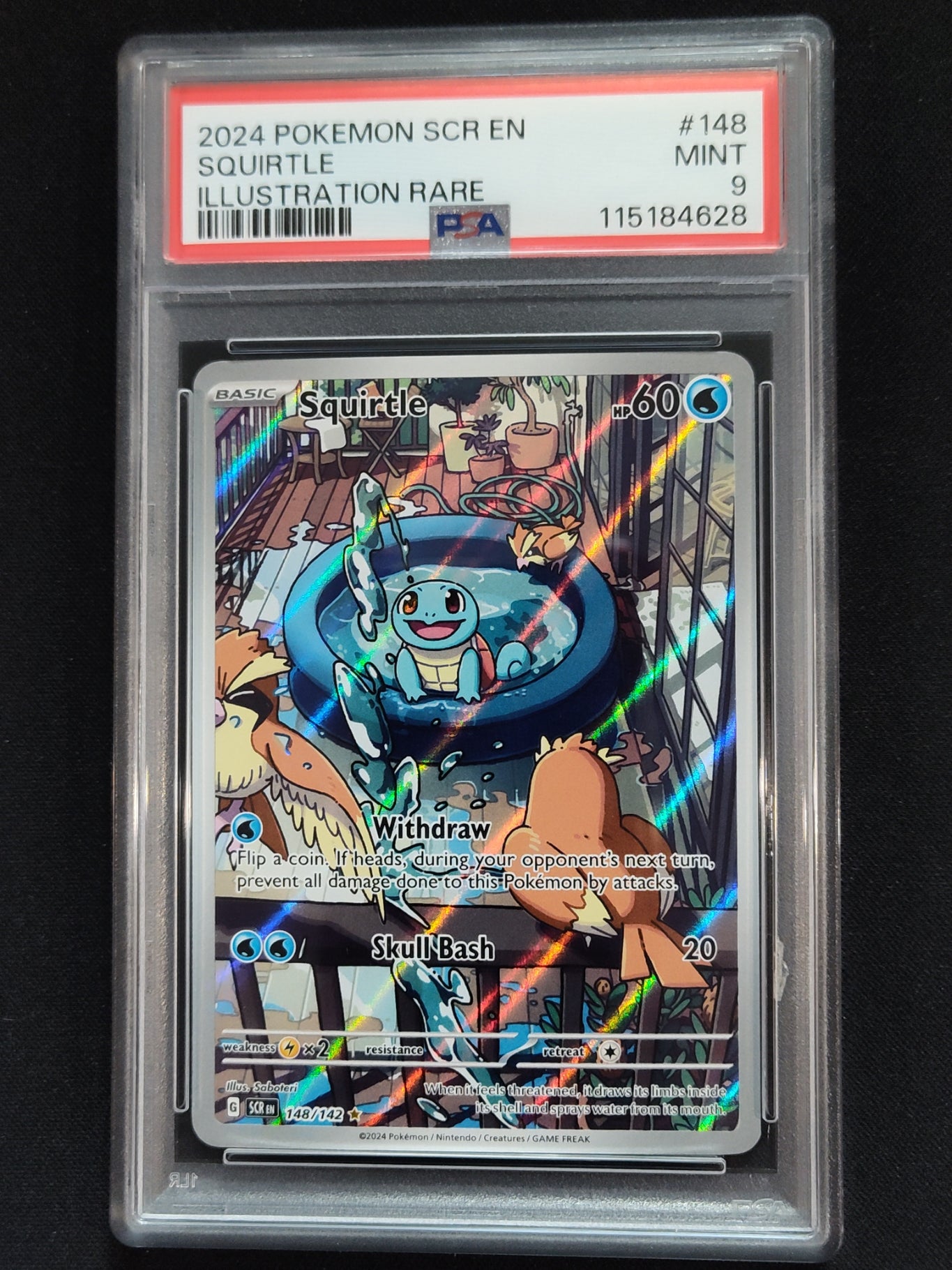 Squirtle 148/142 Stellar Crown PSA 9