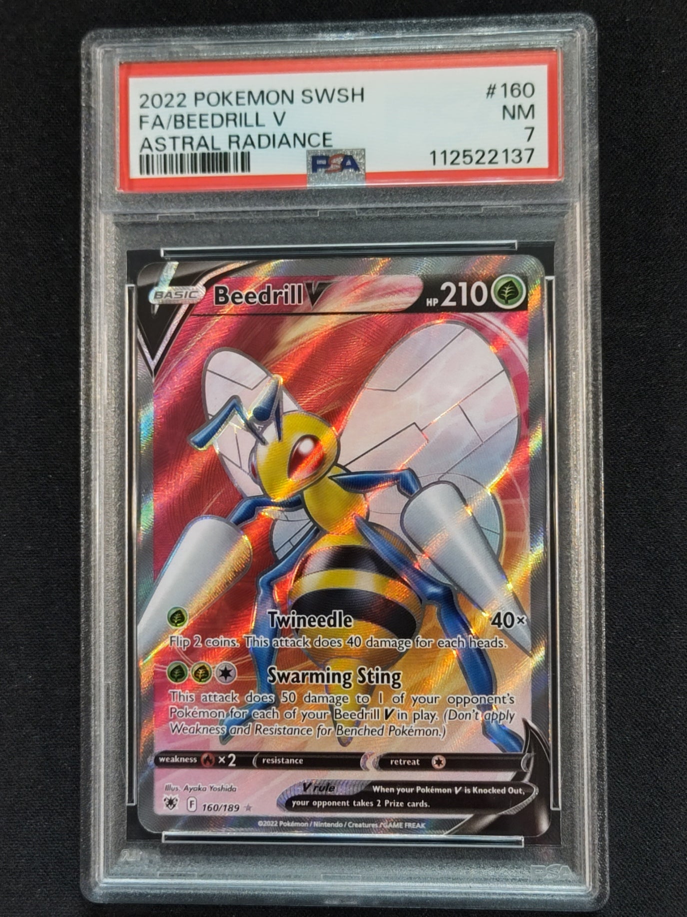 Beedrill V 160/189 Astral Radiance PSA 7