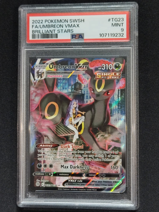 Umbreon VMAX TG23/TG30 Brilliant Stars Trainer Gallery PSA 9