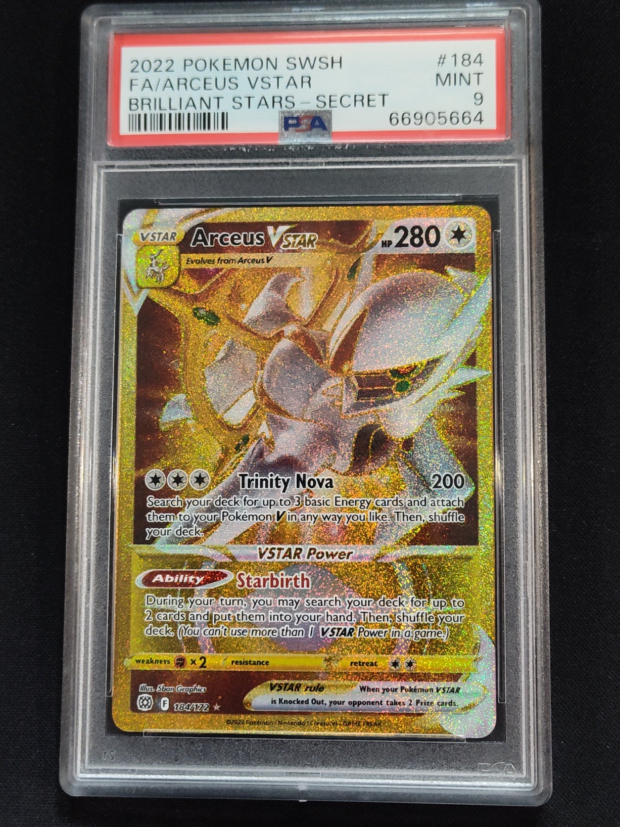 Arceus VSTAR 184/172 Brilliant Stars PSA 9