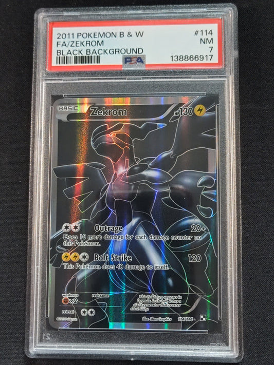 Zekrom 114/114 Black & White PSA 7