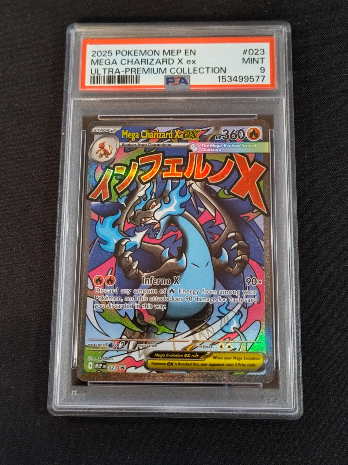 Mega Charizard X ex 023 Mega Evolution Promo PSA 9