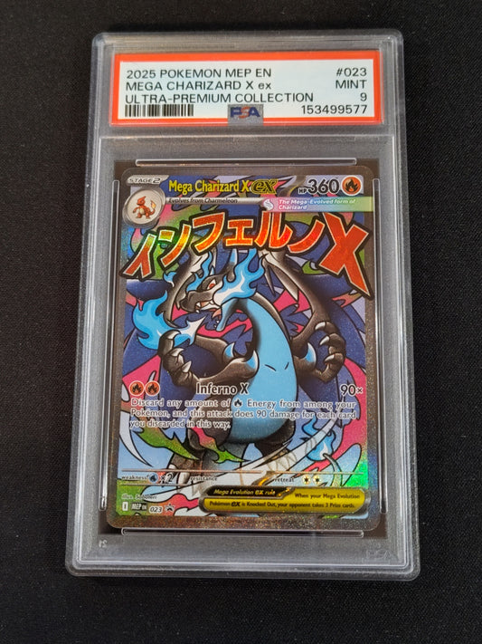 Mega Charizard X ex 023 Mega Evolution Promo PSA 9