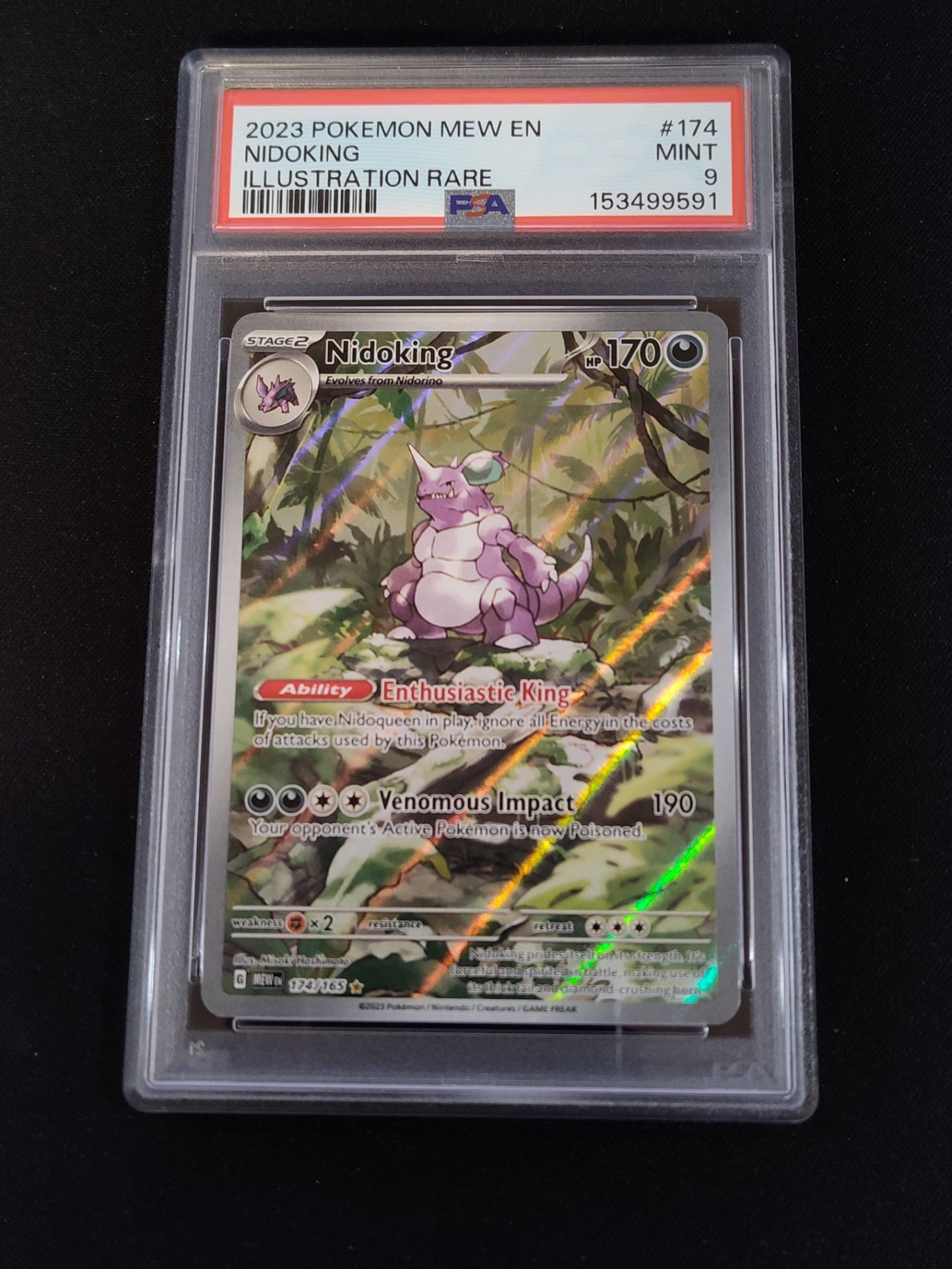 Nidoking 174/165 Scarlet & Violet 151 PSA 9