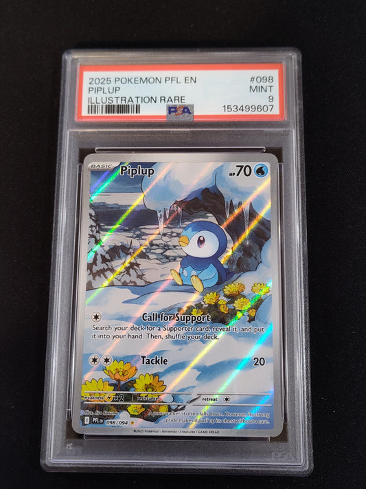 Piplup 098/094 Phantasmal Flames PSA 9