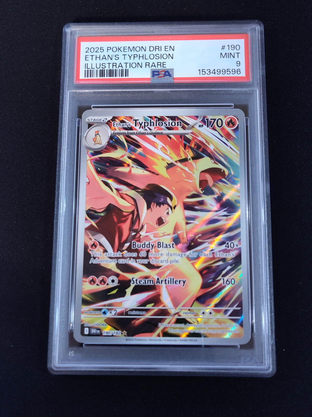 Ethan's Typhlosion 190/182 Destined Rivals PSA 9
