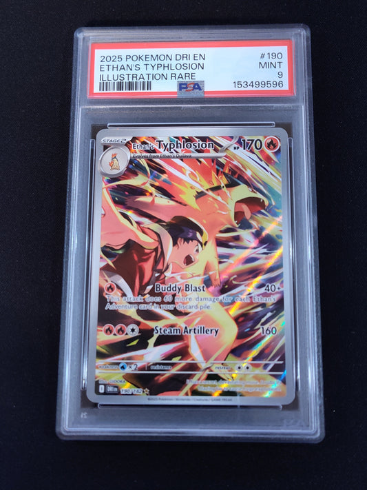 Ethan's Typhlosion 190/182 Destined Rivals PSA 9