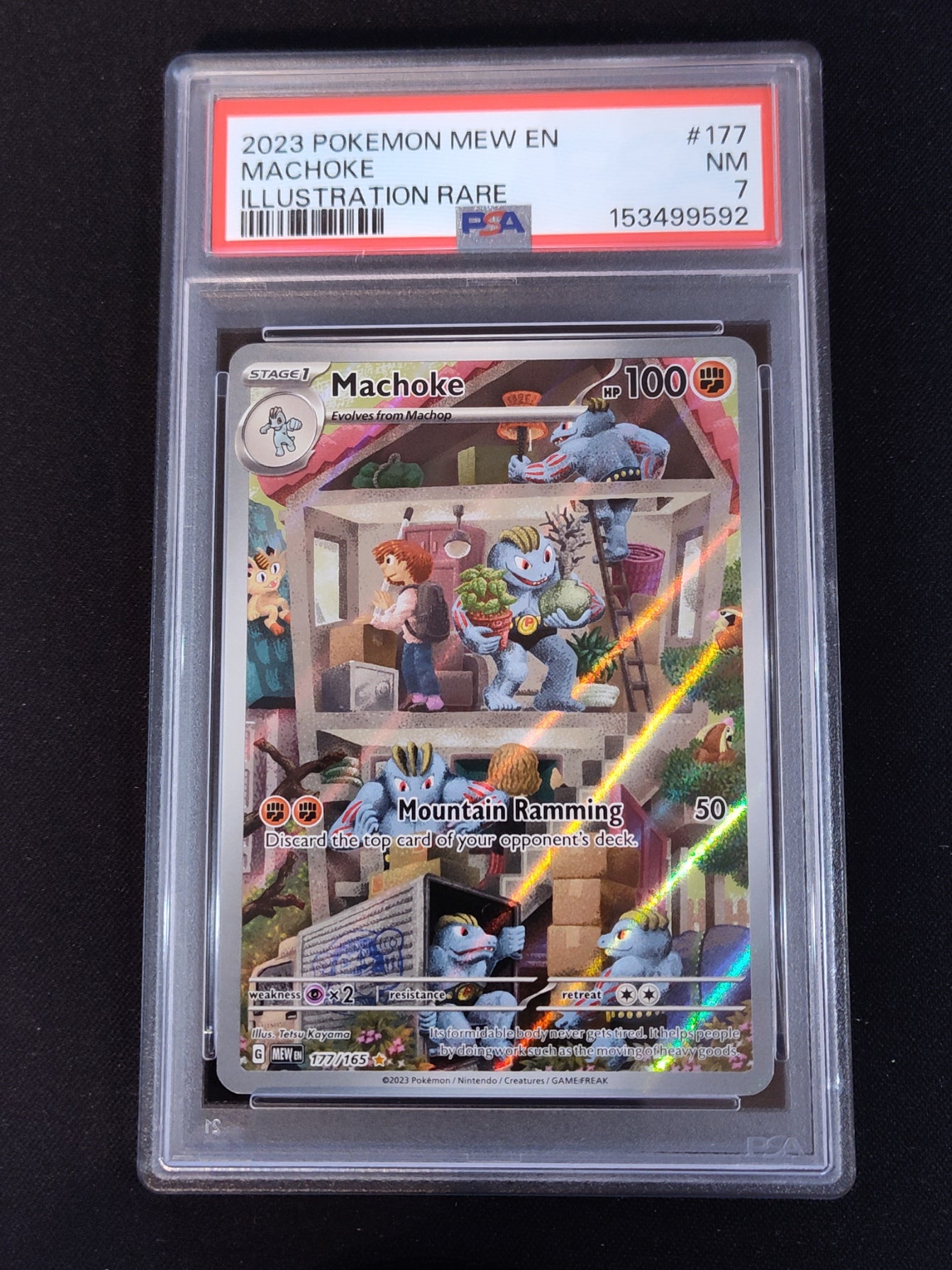 Machoke 177/165 Scarlet & Violet 151 PSA 7