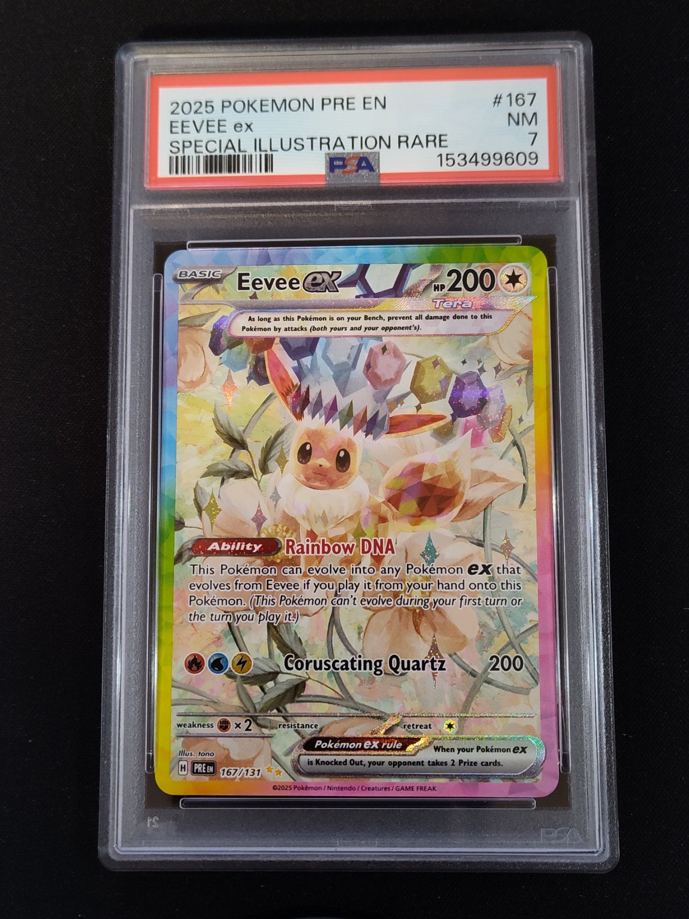 Eevee ex 167/131 Prismatic Evolutions PSA 7