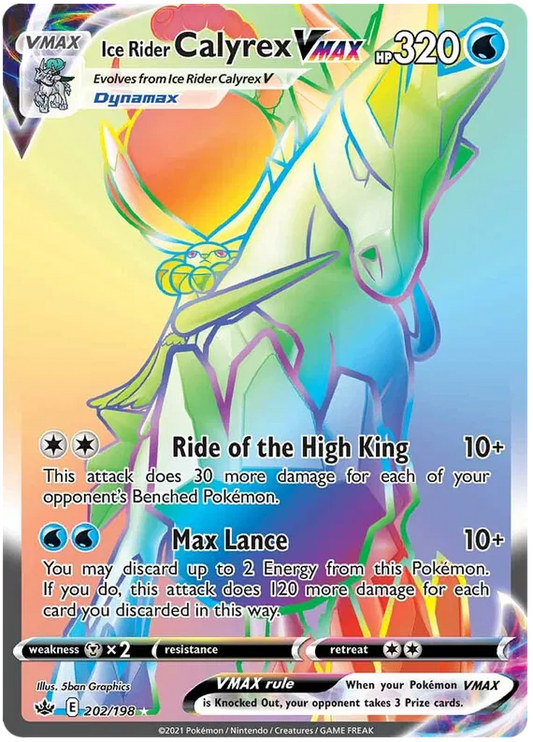 Ice Rider Calyrex VMAX 202/198 Chilling Reign
