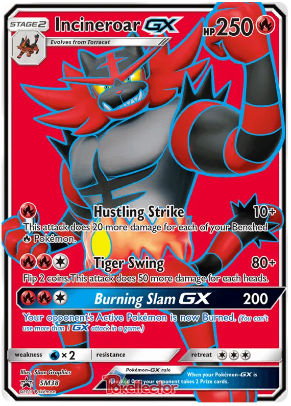 Incineroar GX SM38 Sun & Moon Promos | Lightly Played |