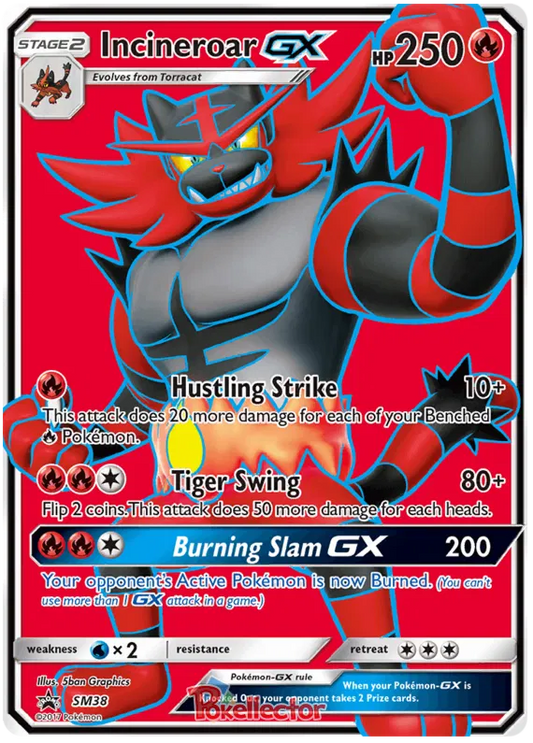 Incineroar GX SM38 Sun & Moon Promos | Lightly Played |