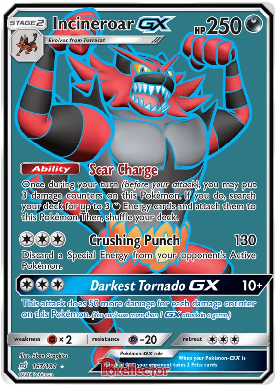 Incineroar GX 167/181 Team Up