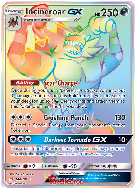 Incineroar GX 188/181 Team Up