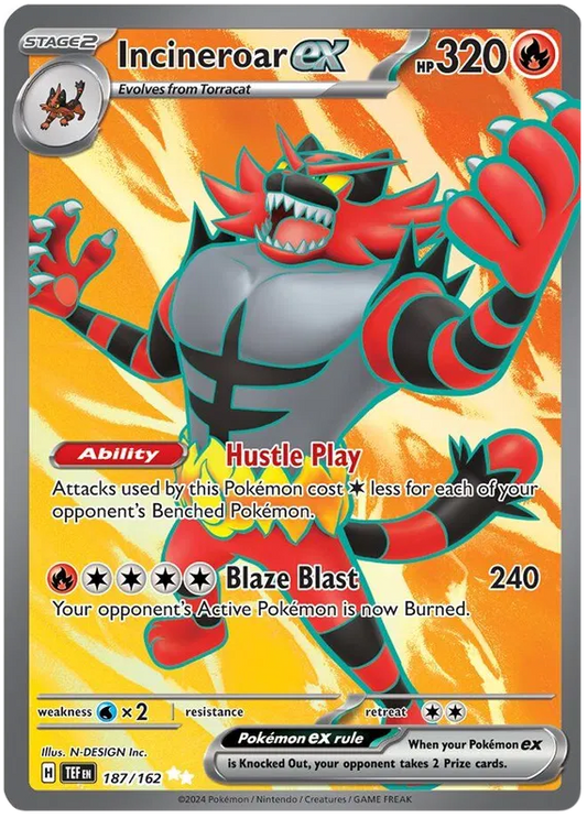 Incineroar ex 187/162 Temporal Forces