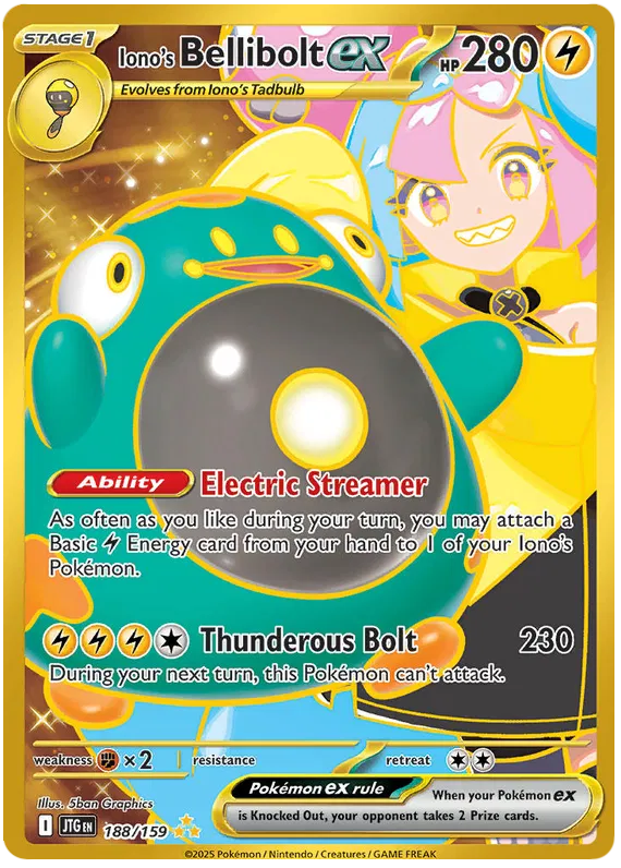 Iono's Bellibolt ex 188/159 Journey Together