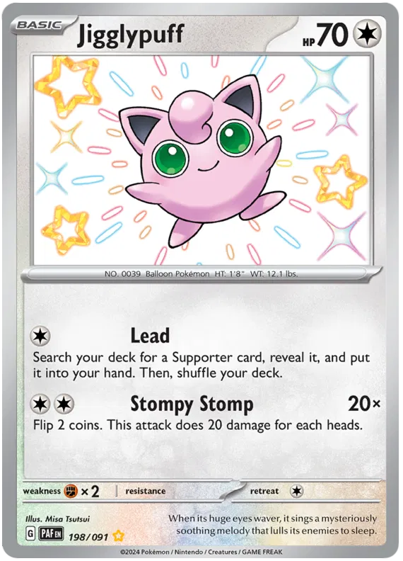 Jigglypuff 198/091 Paldean Fates