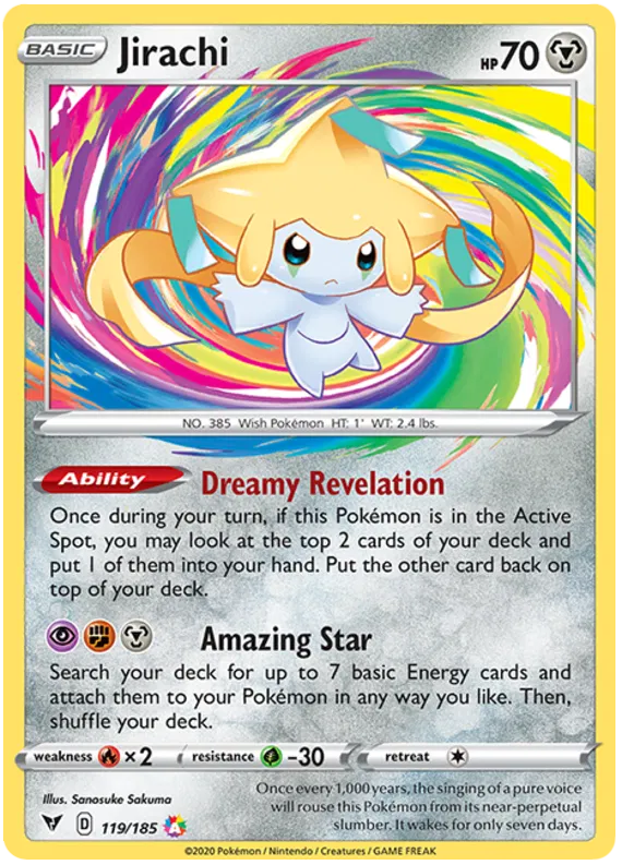 Jirachi 119/185 Sword & Shield Vivid Voltage
