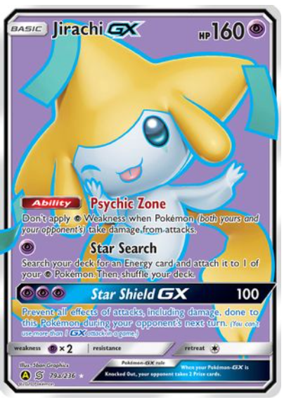 Jirachi GX 079a/236 Sun & Moon Promo