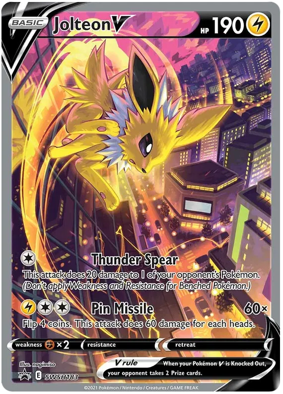 Jolteon V SWSH183 Sword & Shield Promo