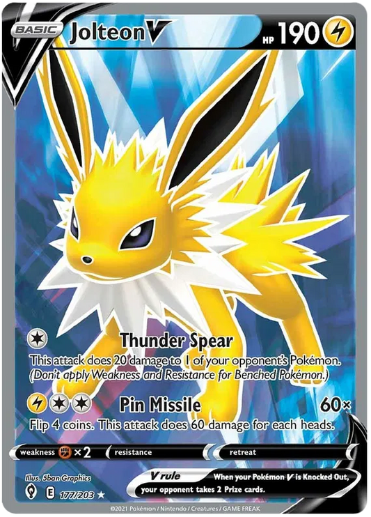 Jolteon V 177/203 Evolving Skies