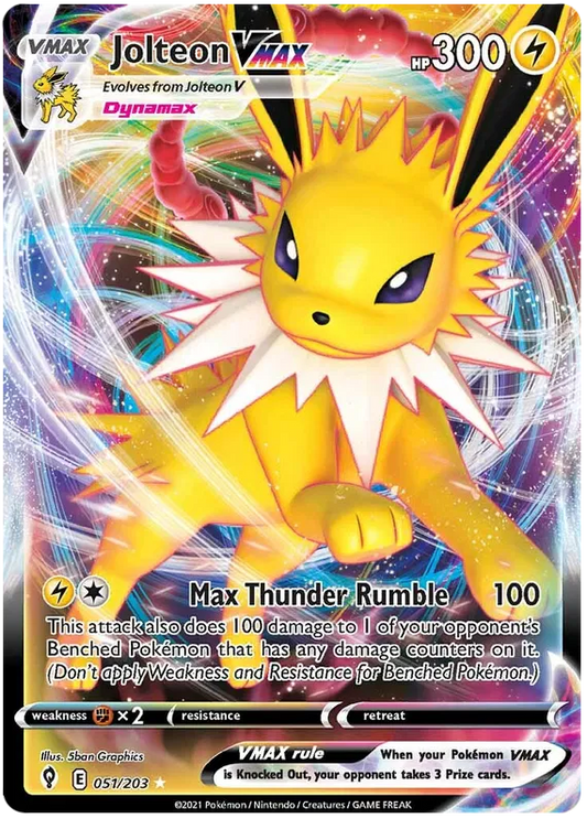 Jolteon VMAX 51/203 Sword & Shield Evolving Skies