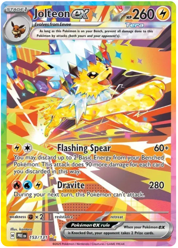 Jolteon ex 153/131 Prismatic Evolutions