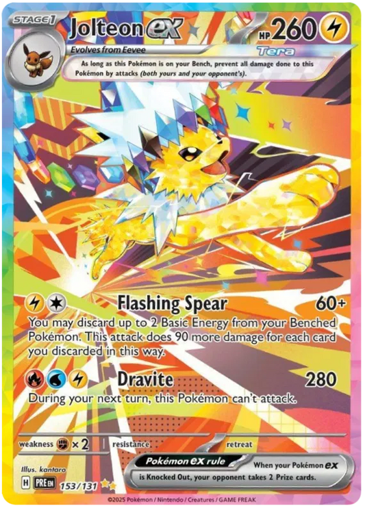 Jolteon ex 153/131 Prismatic Evolutions