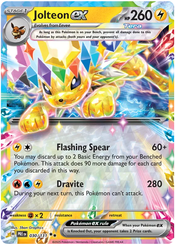 Jolteon ex 030/131 Prismatic Evolutions