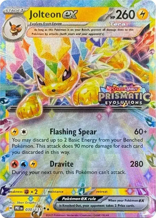 Jolteon ex PRE 030/131 (Prismatic Evolutions Stamp)