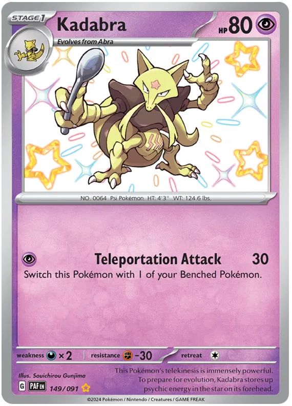 Kadabra 149/091 Paldean Fates