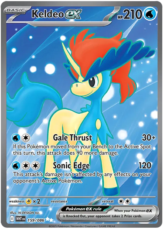 Keldeo ex 159/086 White Flare