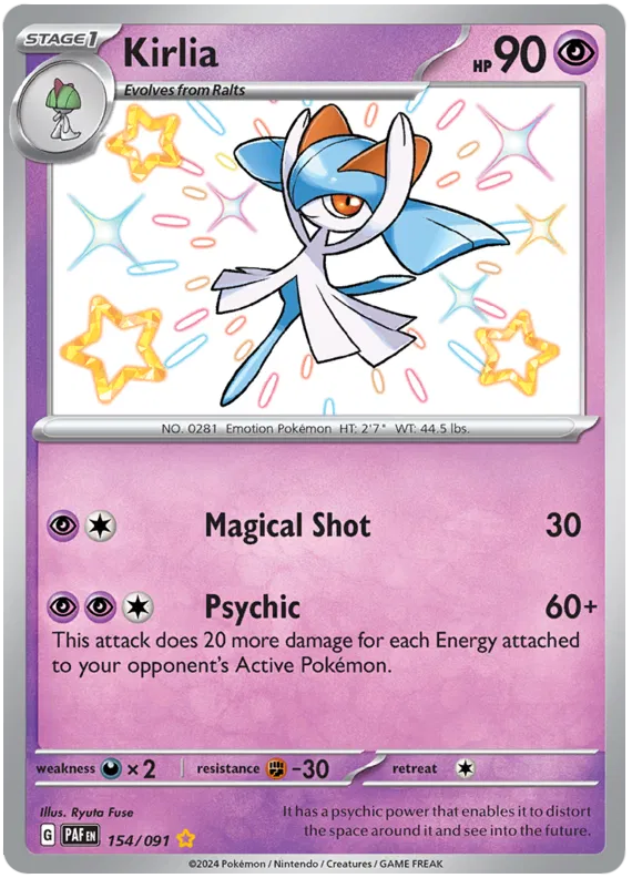 Kirlia 154/091 Paldean Fates