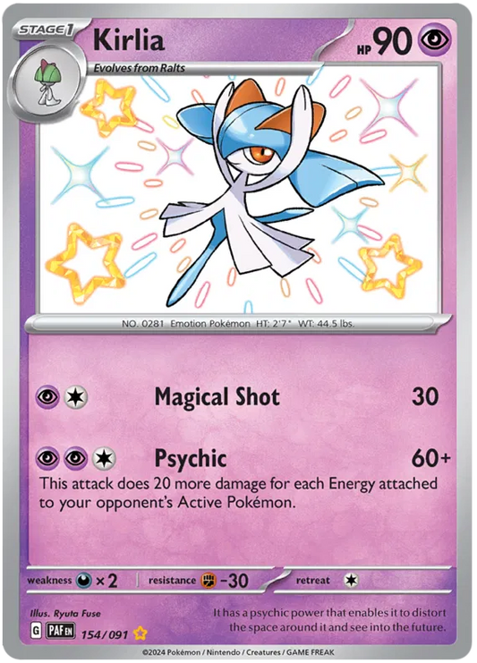 Kirlia 154/091 Paldean Fates