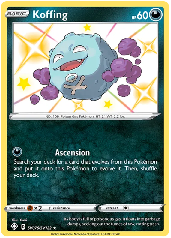 Koffing SV076/SV122 Sword & Shield Shining Fates