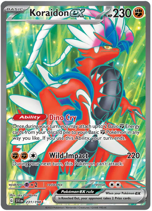 Koraidon ex 231/198 Scarlet  Violet Base Set