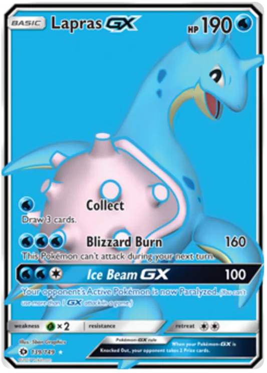 Lapras GX 139/149 Sun & Moon Base Set